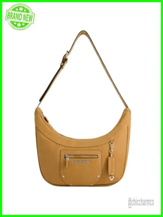 Faux Suede Hobo Handbag with Adjustable Strap, Lightweight Shoulder Bag