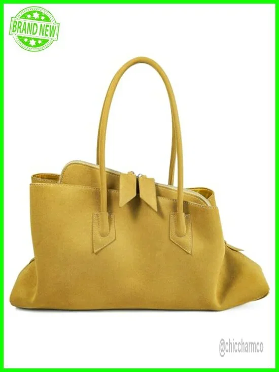 Faux Suede & PU Leather Large Hobo Tote Shoulder Handbag Work Travel