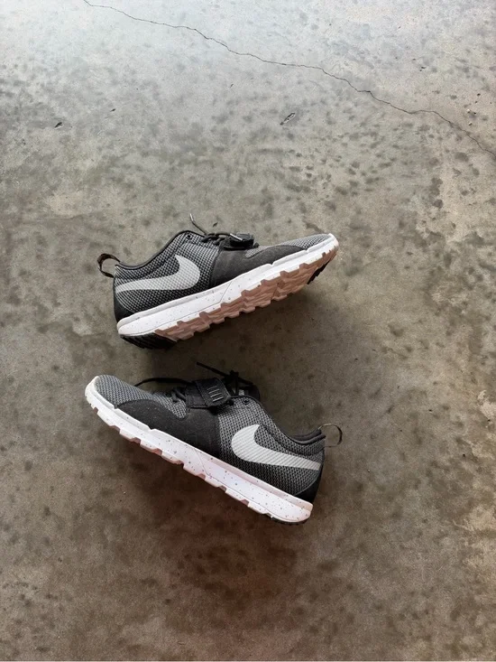 Nike Kids Gray and White Lightweight Mesh Sneakers