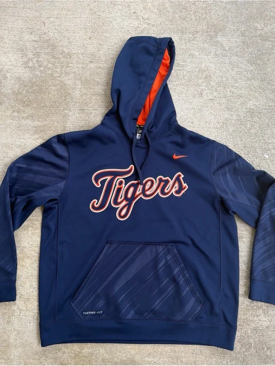 Nike Men’s Detroit Tigers Therma Fit Hoodie Logo Size XL