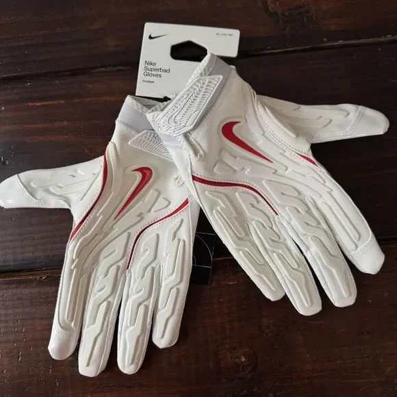 Nike Superbad 7.0 NFL Player Issue KC Chiefs Football Gloves