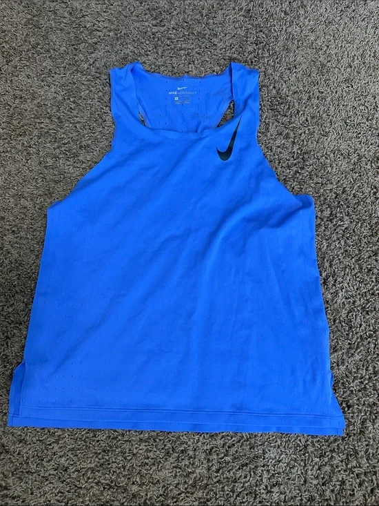 Nike Blue Aeroswift running singlet