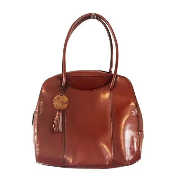 NWT The Original Hobo Bag Cognac Brown Vintage Style Tassel Charm