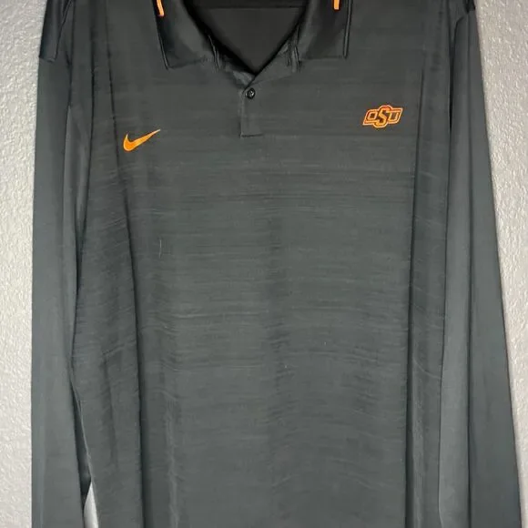 Nike Dri-Fit Oklahoma State Long Sleeve Polo