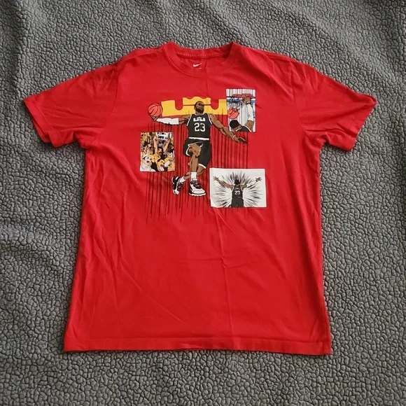 LeBron James Nike t-shirt red size medium