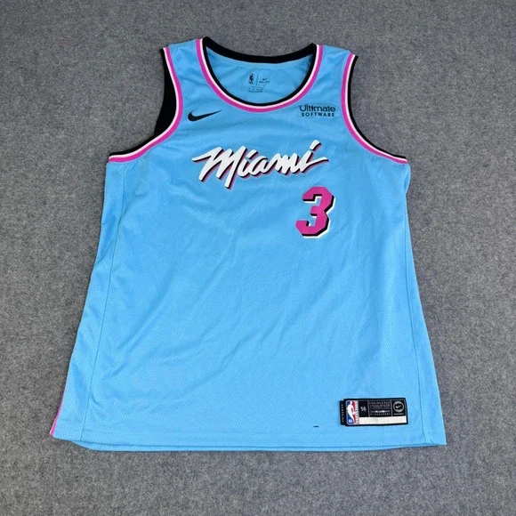 Nike Miami Heat Dwyane Wade City Edition Jersey Blue XXL AV4650-425