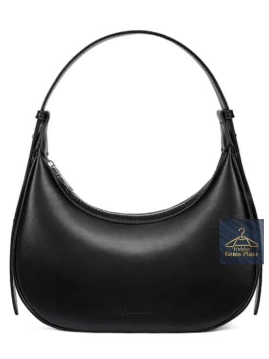 RFID Vegan Leather Crescent Hobo Bag Clutch Underarm Purse