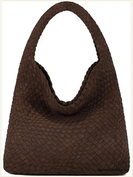 Vegan Leather Hobo Bag Top Handle Shoulder Tote Laptop