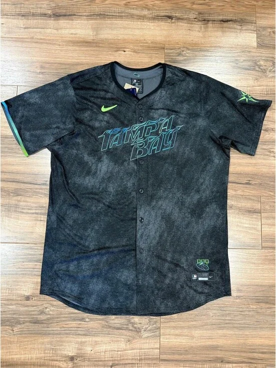 Nike Tampa Bay Rays AUTHENTIC MLB Vapor Elite City Connect Jersey 52* $355