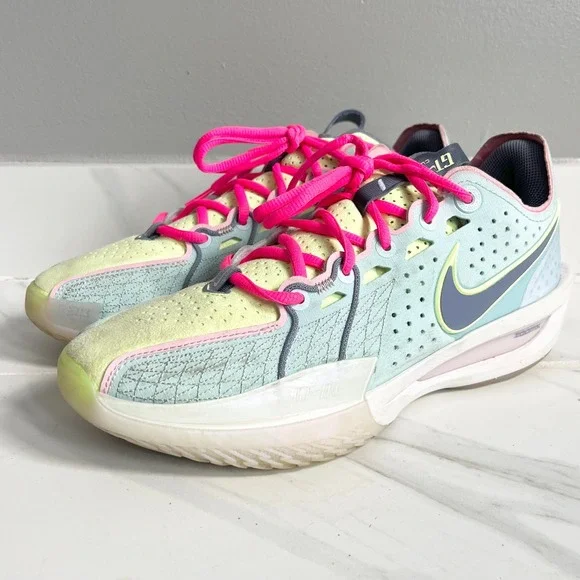 Nike Air Zoom GT Cut 3 Mens 9.5 Glacier Blue Basketball Shoes Sneaker DV2913-401