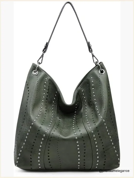 Large PU Leather Hobo Bag Crossbody Shoulder Tote with Wallet