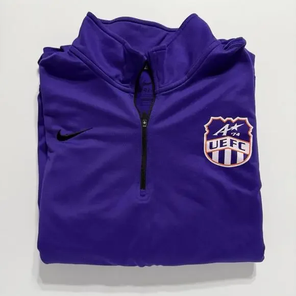 Nike Dri-Fit 1/4 Zip Pullover Long Sleeve Purple Style 642039 Size Men’s L