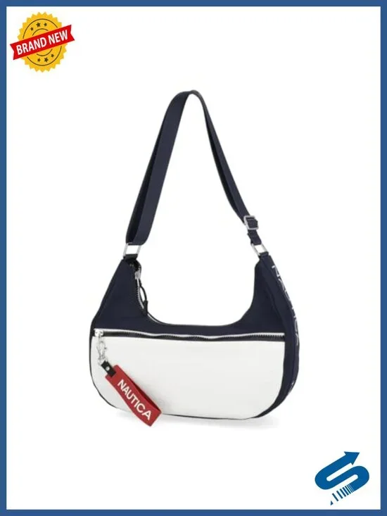 Lightweight Nylon Hobo Shoulder Bag with Adjustable Crossbody Strap,