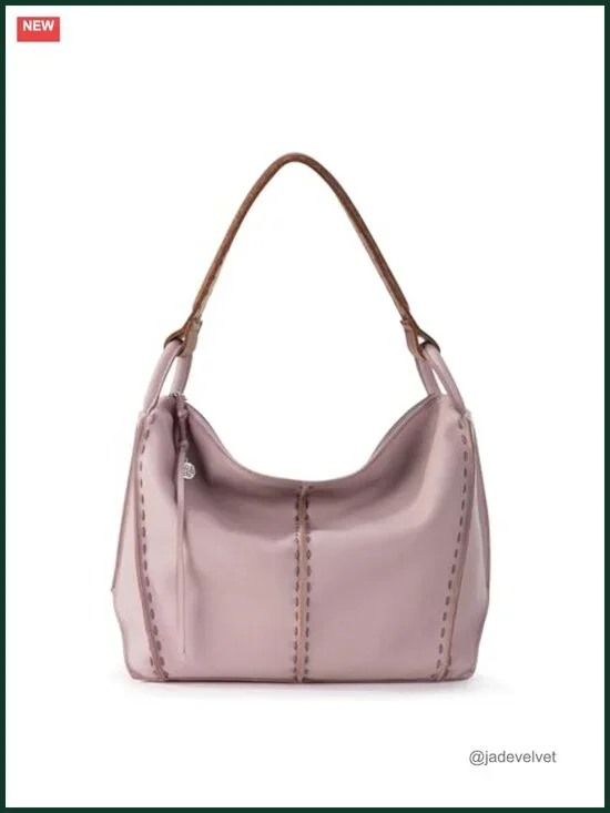 Large Hobo Handbag with Zipper Pocket - Premium Leather Purse for Everyday &