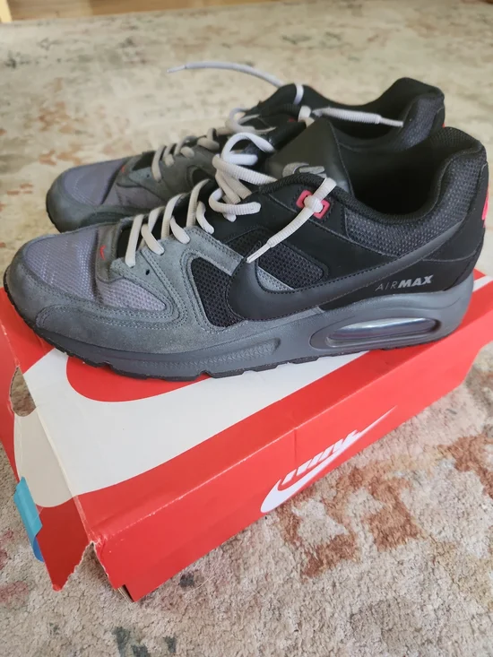 Size 14 - Nike Air Max Command Black Dark Grey With Box