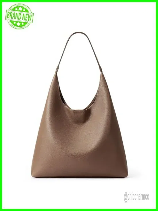 Slouchy Hobo Bag Vegan Leather Suede Tote Shoulder Weekender Travel Purse