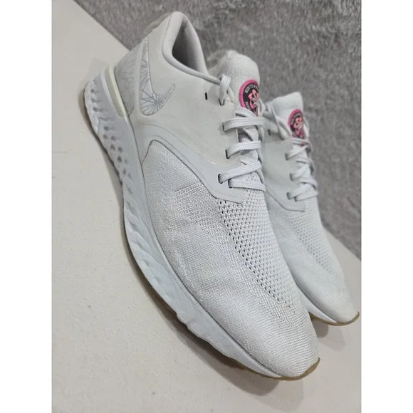 Nike Odyssey React 2  Running Shoes Pure Platinum AT9975-001 Men's Sz 14