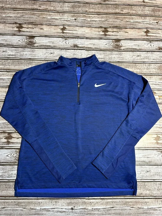 Nike Men's Royal Blue Quarter-Zip Performance Pullover