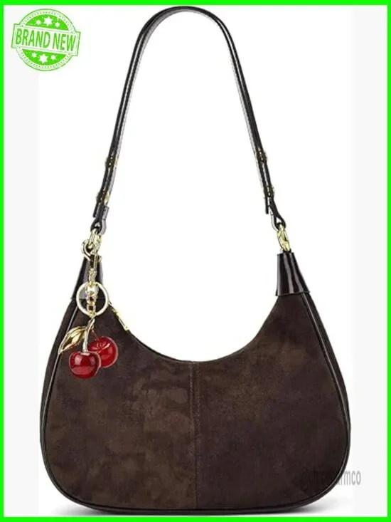 Small Hobo Bag Crescent Shoulder Crossbody Vegan Leather Mini Purse