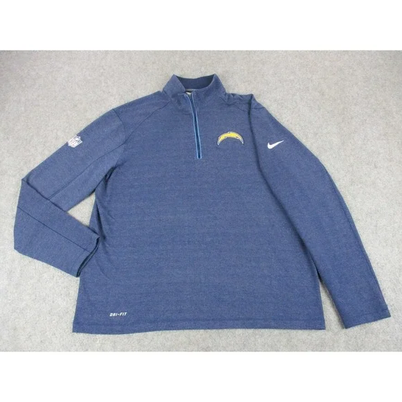 Los Angeles Chargers Shirt Mens Extra Large Blue Yellow Nike NFL Football