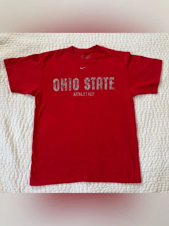 Nike Red Ohio State Athletics Short Sleeve Tee