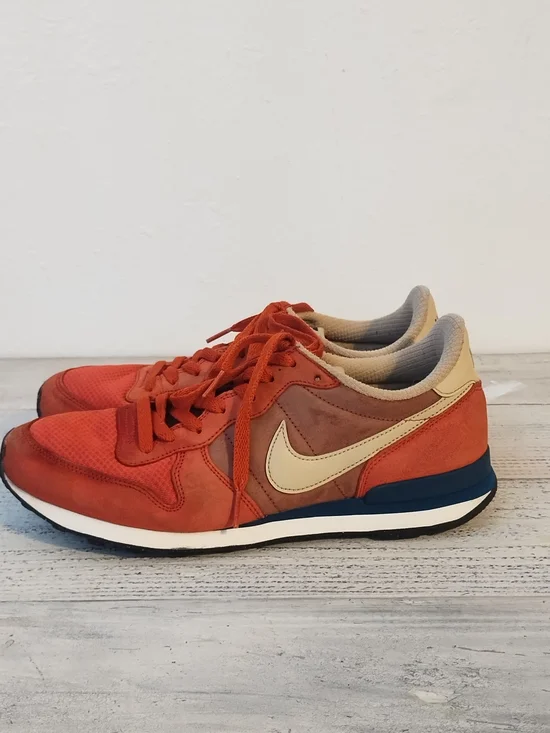 NIKE international leather terra brown sand dune rust blue 631755-203 10.5