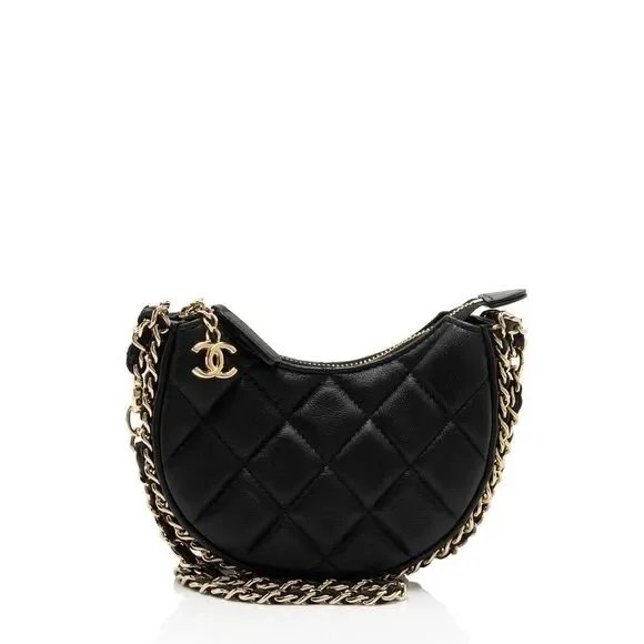 Chanel Lambskin Chain Around Mini Hobo