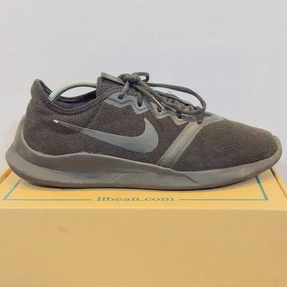 Nike Viale Tech Racer Men’s Running Shoes Black Grey Size 11 Cushioned Athletic