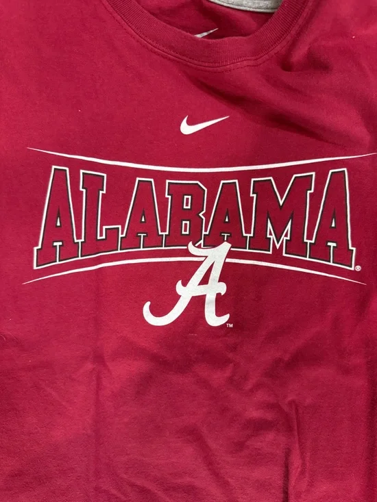Nike Alabama Script Tee - Crimson & White