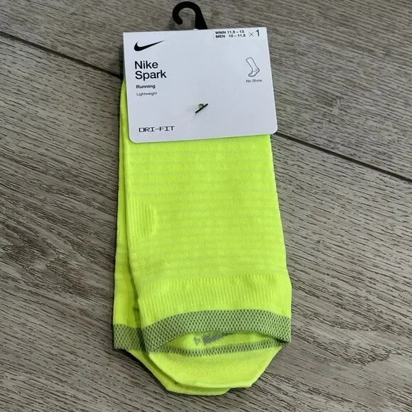 Nike Spark Running Dri-fit‎ Socks 10-11.5men/11.5-13wmn No Show NWT