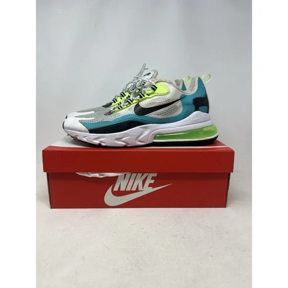 Nike Men's Air Max 270 React CT1265-300 Oracle Aqua/Ghost Green Size‎ 13