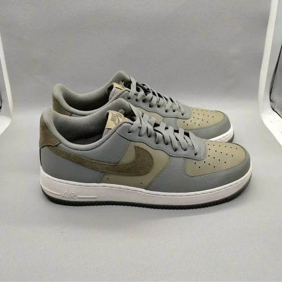 Nike Air Force 1 07 LV8 Dark Stucco Medium Olive Mens 11.5 Athletic Shoes Casual