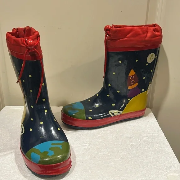 Garvalin Dolca Para space ship aerospace rubber slip in lined boots size 2.5(35)