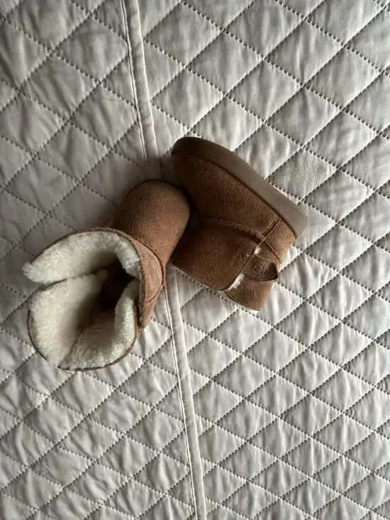 UGG Toddler Classic Suede Sheepskin Lined Winter Boots