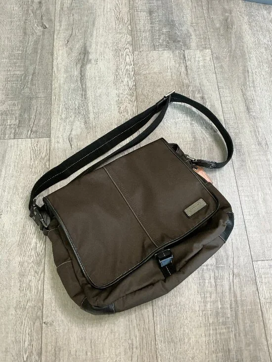 Coach Brown Messenger Laptop Bag Crossbody Briefcase