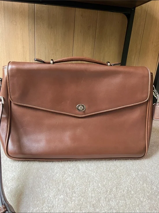Coach Leather Messenger Briefcase