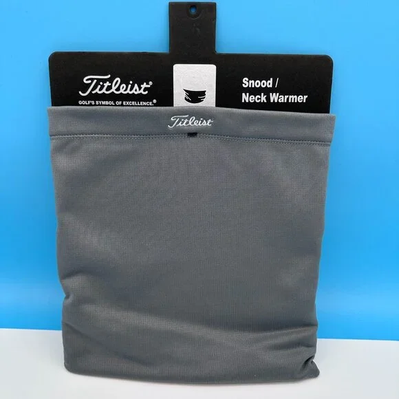 Titleist Unisex Performance Snood Fleece Lined Golf Neck Warmer, OSFA, Grey/Navy