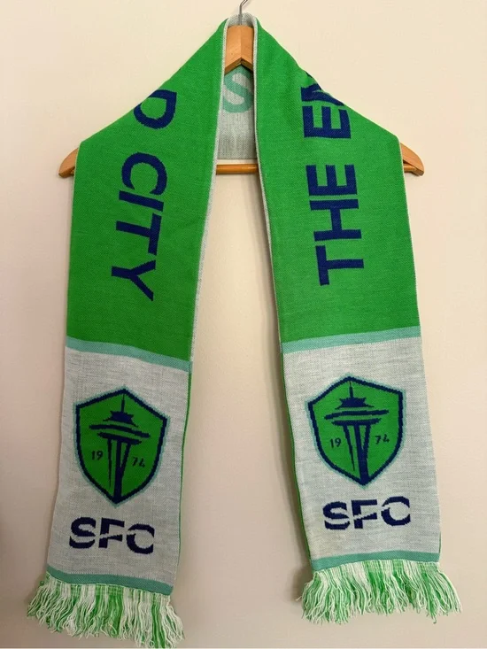 Seattle Soccer Sounders  Scarf - Green & Light Gray RUFFNECK