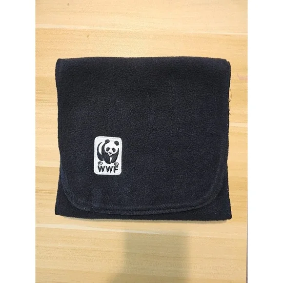 WWF World Wildlife Foundation Black Fleece‎ Winter Panda Logo Scarf