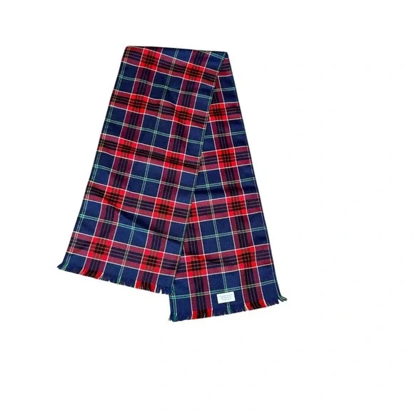 Vintage Scottish Weaver  100% Wool Tartan Plaid Rectangular Scarf