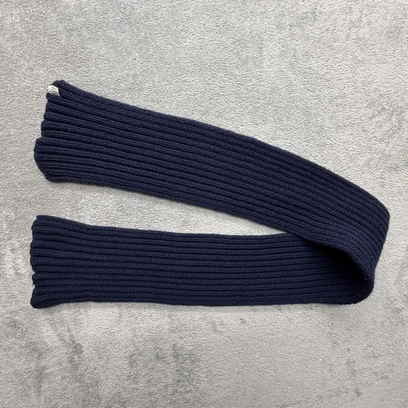 Pendleton Scarf Mens One Size‎ Blue 100% Wool Knit Muffler Neck Warmer Made USA