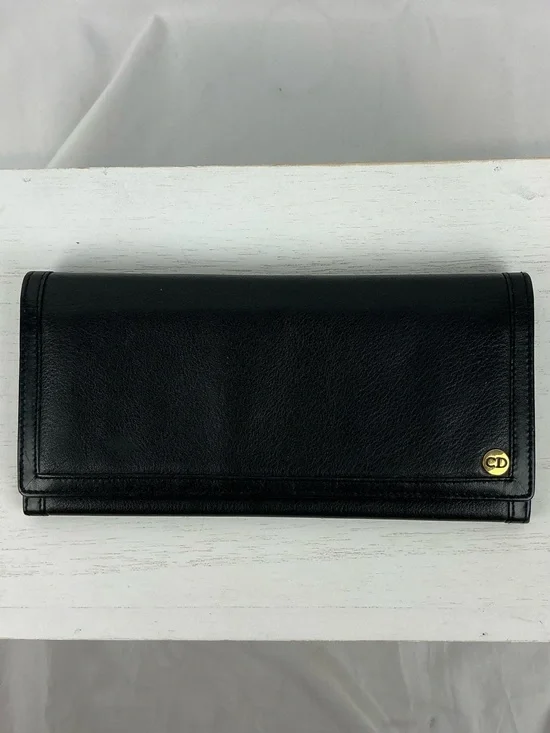 DIOR LONG WALLET BLACK VINTAGE