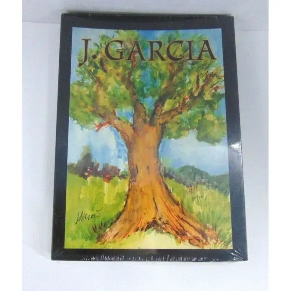 Vintage‎ Jerry Garcia Liquid Blue Note Cards Four Designs Artwork  New