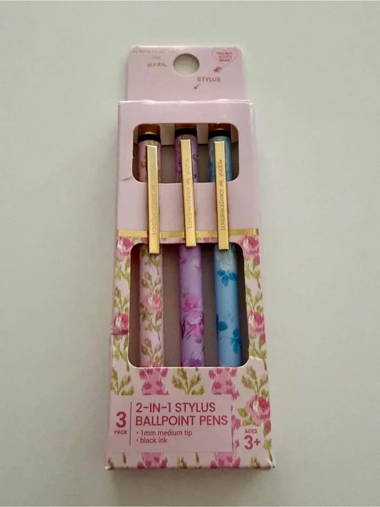 Love Shack Fancy x Target - Yoobi Blooming Floral 3pk Stylus Ballpoint Pen