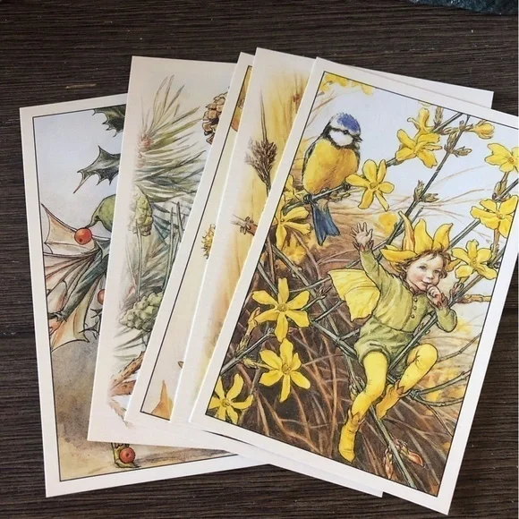 Garden Flower Fairies by: Cicely Mary Barker postcard set #7