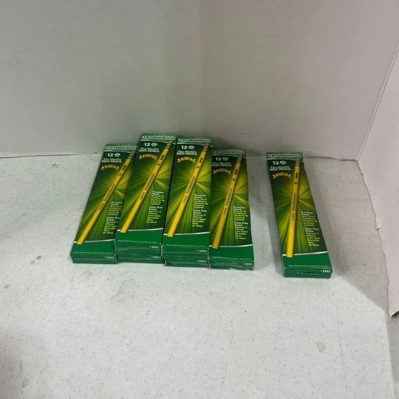 9 Dozen Dixon Ticonderoga 2 HB Wood Cased Pencils Yellow 108 Count Bulk 13882