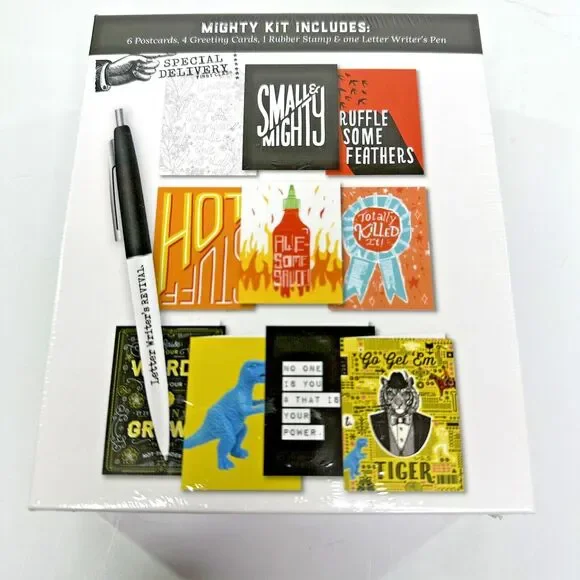 Letter Writers‎ Revival Mighty Writing Kit Postcard Pen Greeting Card Stamp Gift