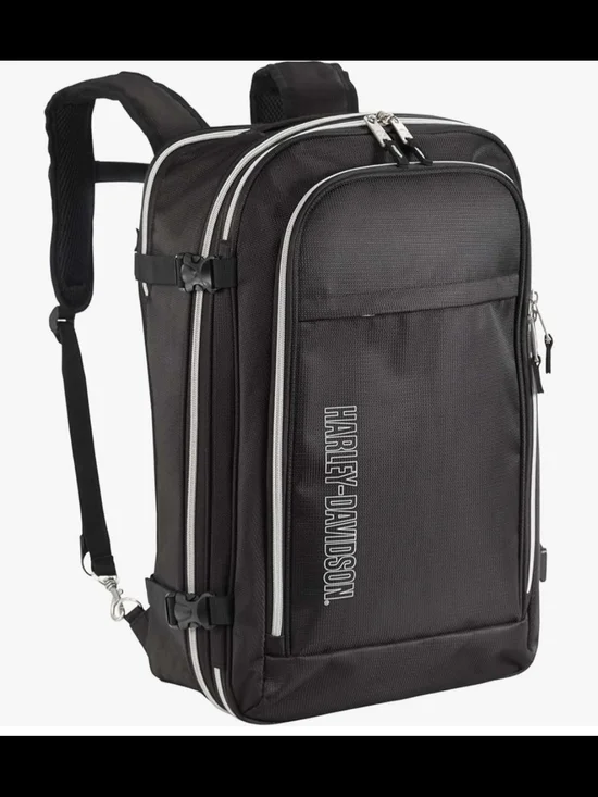 Harley-Davidson Black Backpack with Contrast Trim