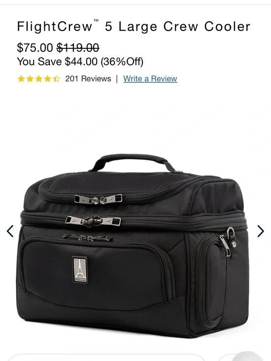 FlightCrew Large Crew Cooler Bag in Black