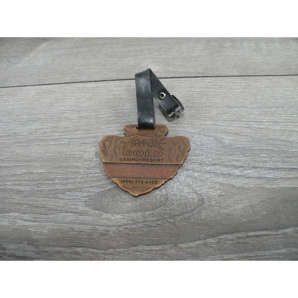 Vintage Apache Gold Casino Resort Stronghold Golf Club Luggage Bag Tag